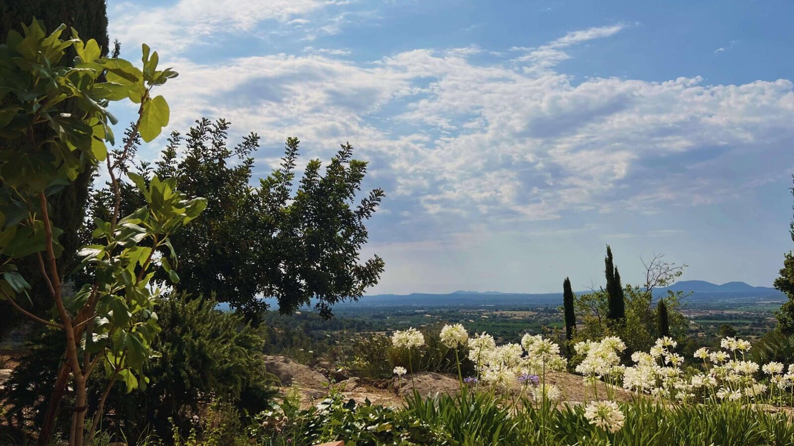 Vista de Mallorca desde el jardín